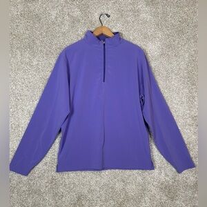 Peter Millar Wind Men’s Purple 1/4 Zip Windbreaker Pullover Sweater Size M